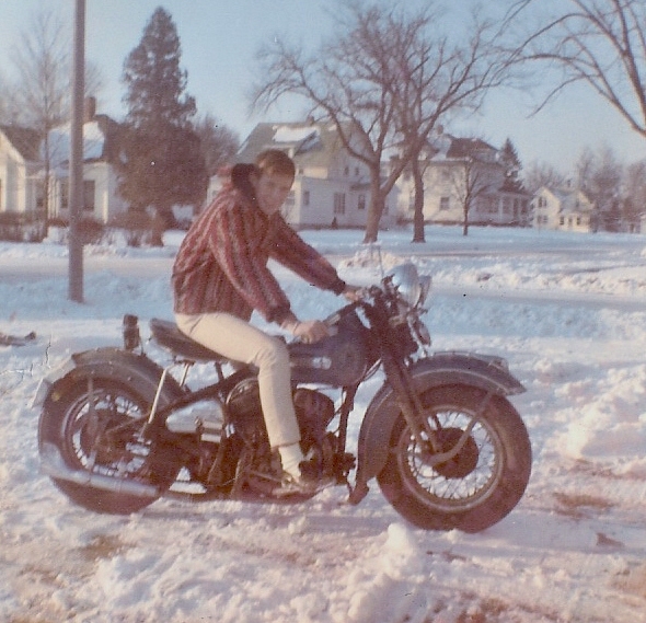 Dan Billings. Feb 65......Trust me, I wouldnt do that now.  Some notable homes are in the background.