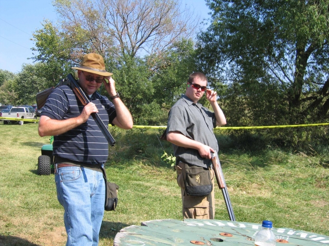 Bob and Jeff Christianson shooting 5-Stand