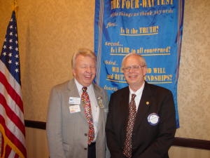 Bill Brueck has been a very active member of Greater Rochester Rotary since February1990.  He served as president for 2004-2005 after serving previously as Webmaster, Treasurer,  & Vocational Service Chair.  Bills claim to fame in GRR is as the resident e